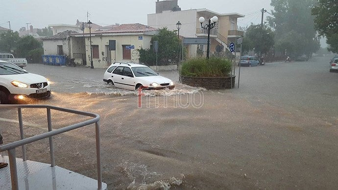 Στο έλεος της κακοκαιρίας και η Λήμνος (εικόνες)